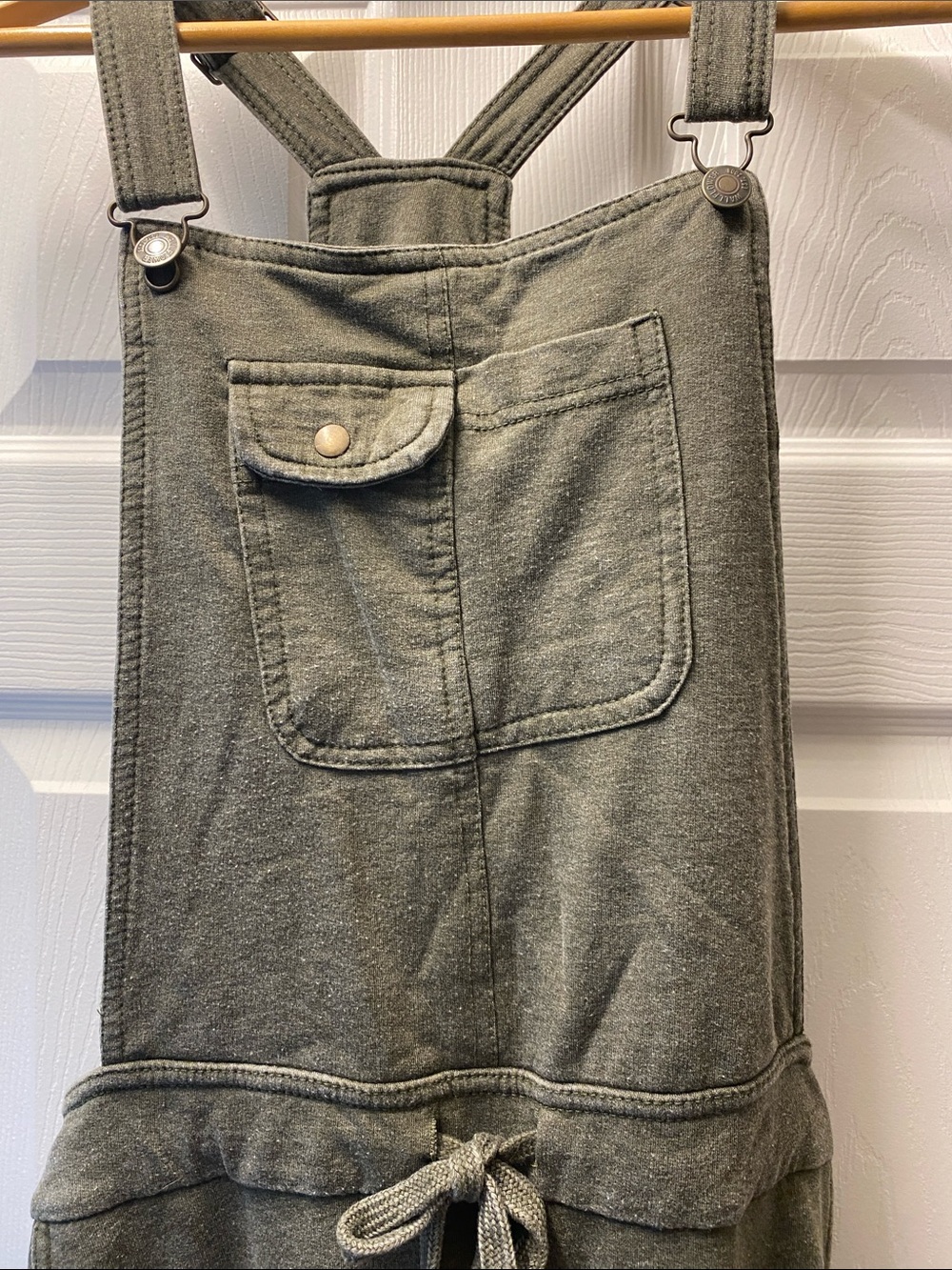 Wallflower Olive Green Knit overalls - Picture 3 of 4